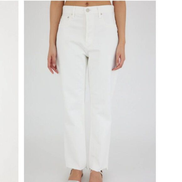 Moussy Vintage Wide Straight Jeans White Size 29